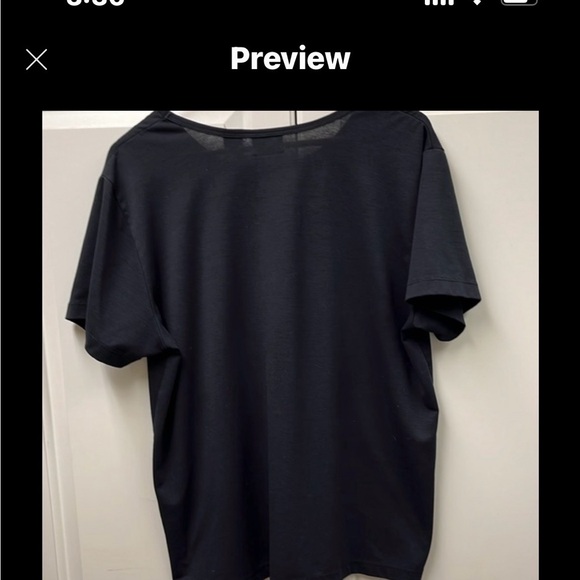 LL Bean L black tee - Picture 2 of 3